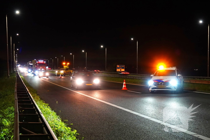 Zeven kilometer file na ongeval op snelweg