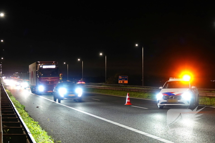 Zeven kilometer file na ongeval op snelweg