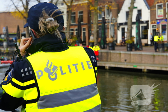 Kick Out Zwarte Piet protesteert bij sinterklaas intocht