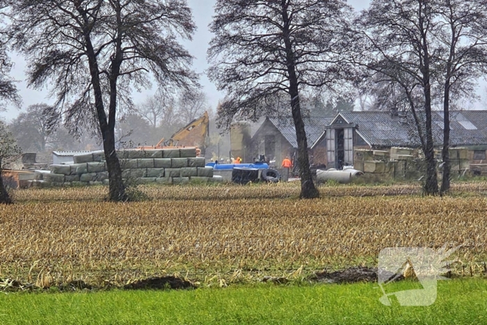 Twee koeien overleden bij brand in stal