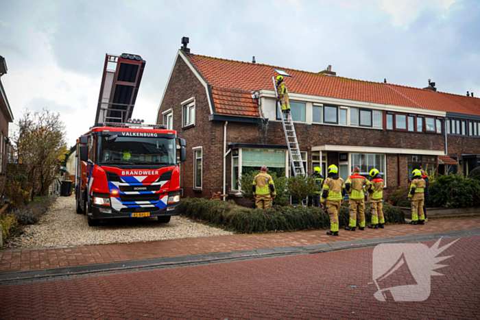 Wateroverlast door verstopte regenpijp