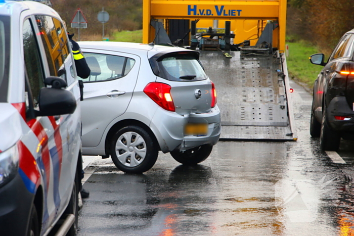 Kettingbotsing zorgt voor flinke file