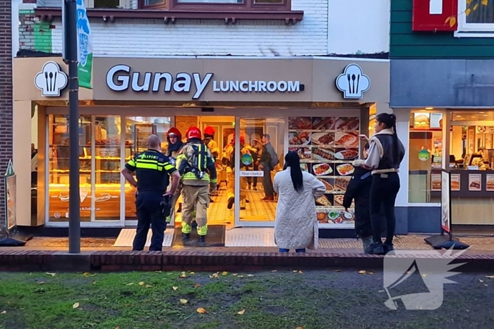 Brand in afvoerpijp van lunchroom