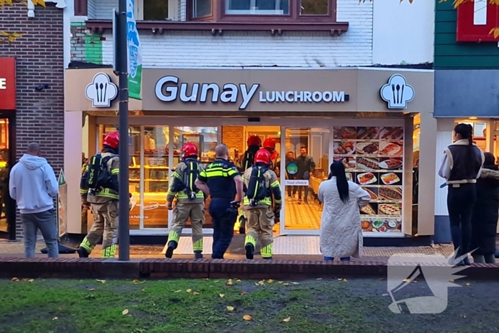 Brand in afvoerpijp van lunchroom