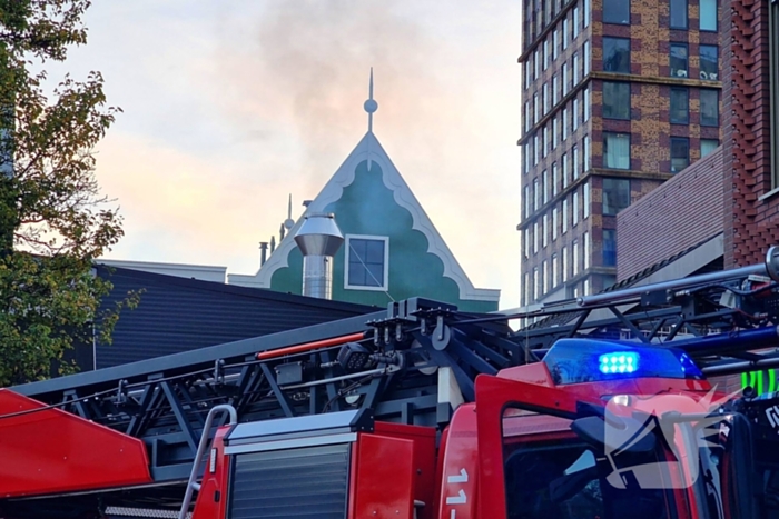 Brand in afvoerpijp van lunchroom