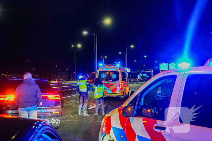 Voetganger aangereden op snelweg