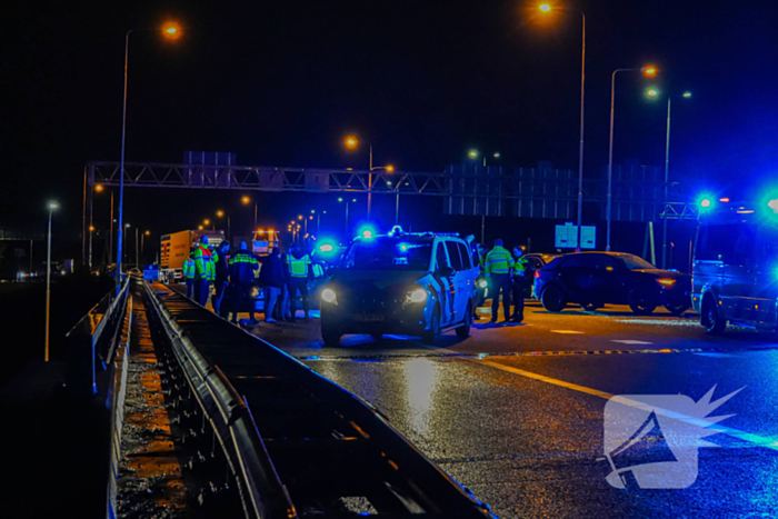 Voetganger aangereden op snelweg