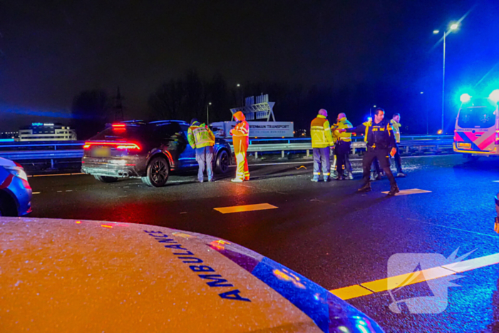 Voetganger aangereden op snelweg