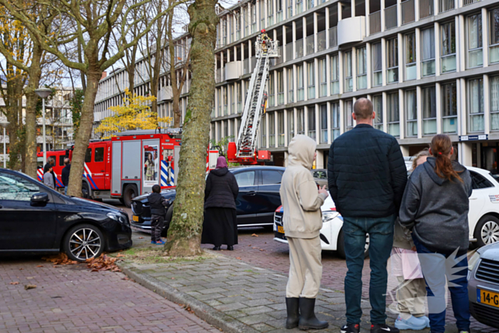 Brandweer ingezet voor brand in flatwoning