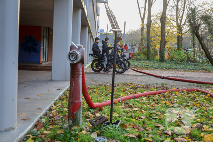 Brandweer ingezet voor brand in flatwoning