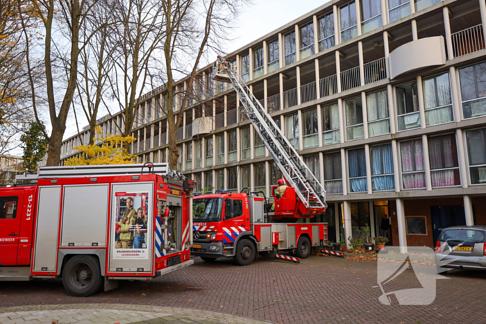 Brandweer ingezet voor brand in flatwoning