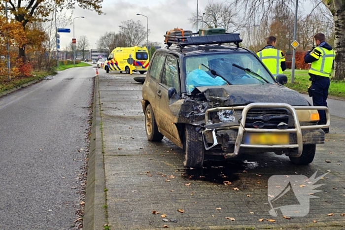 Automobilist knalt tegen boom