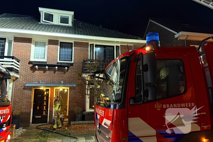 Brand in woning snel gedoofd