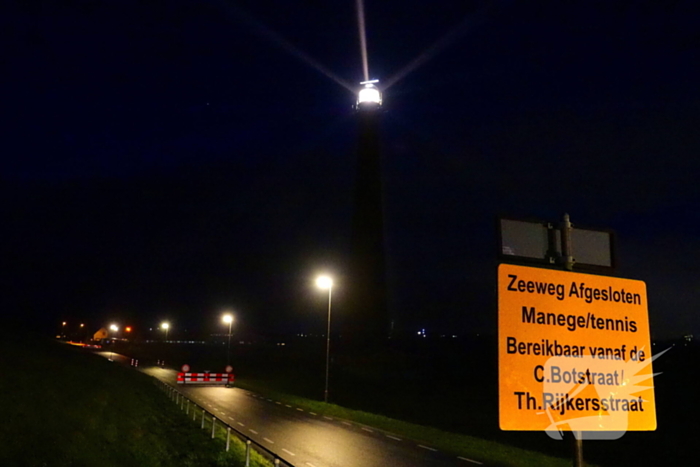 Omgeving vuurtoren Lange Jaap afgezet