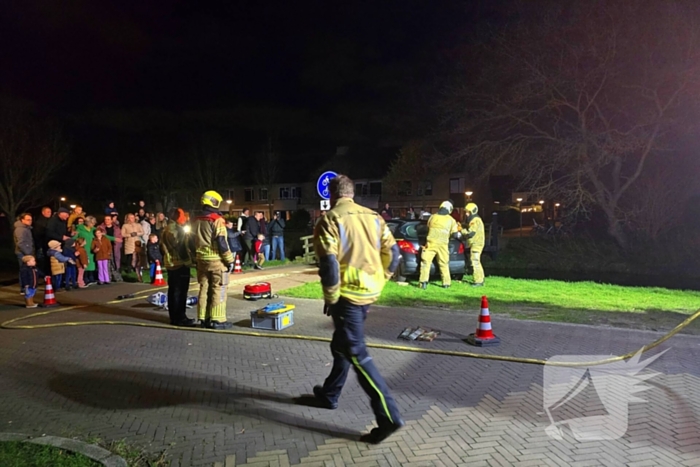 Veel bekijks bij brandweer oefening