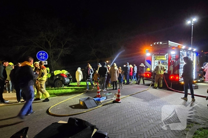 Veel bekijks bij brandweer oefening