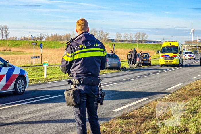 Toevallig passerende ambulance meldt frontale aanrijding