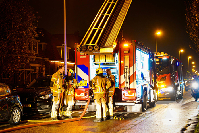 Brandweer druk met brand in woning