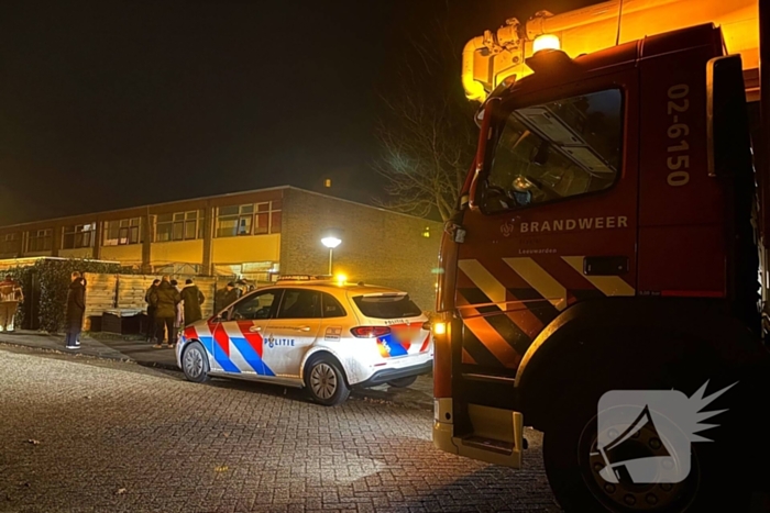 Voorgevel woning verwoest door explosie