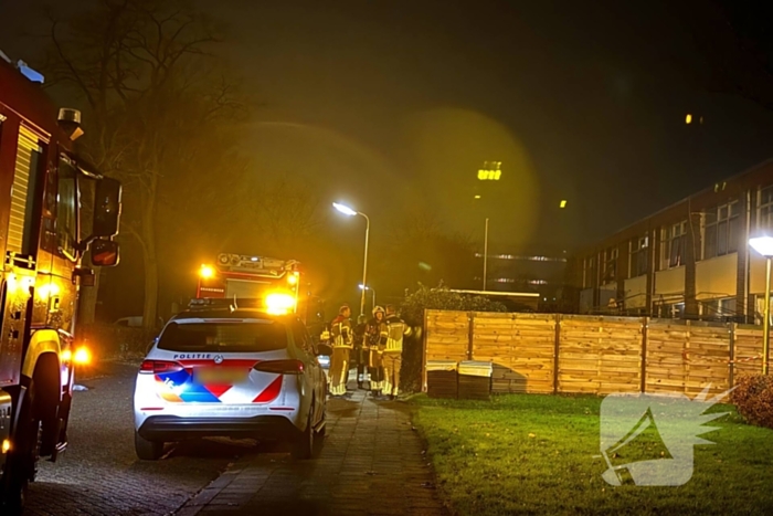 Voorgevel woning verwoest door explosie