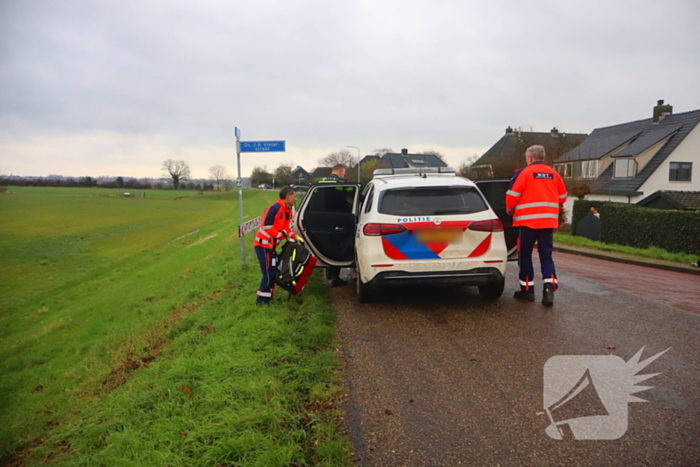 Traumahelikopter geland voor medische incident