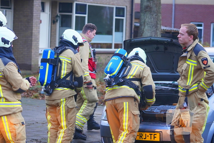 Bestuurster flink geschrokken door autobrand