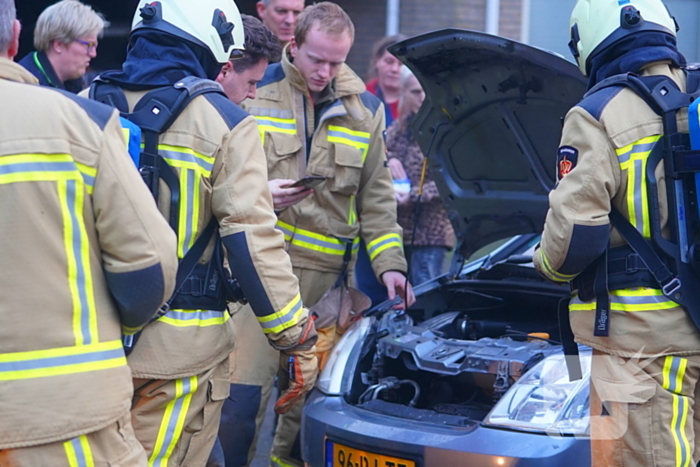 Bestuurster flink geschrokken door autobrand