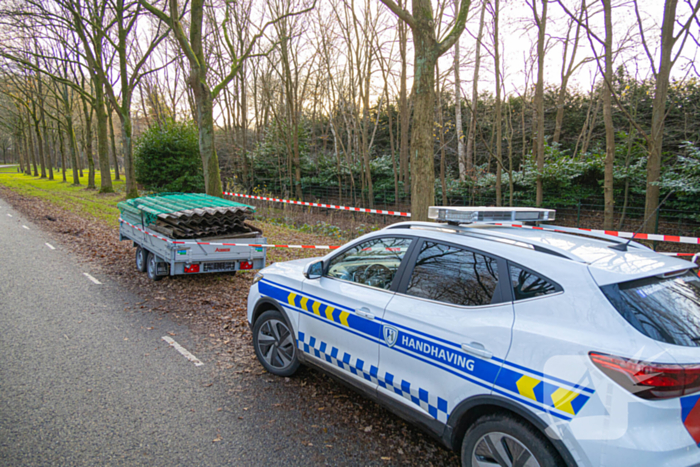 Gestolen aanhanger teruggevonden in afgelegen gebied