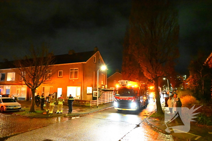 Brandweer met spoed naar woning wegens brandmelding