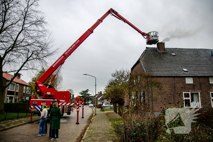 Rookontwikkeling bij schoorsteenbrand