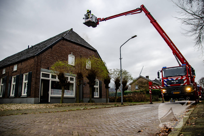 Rookontwikkeling bij schoorsteenbrand