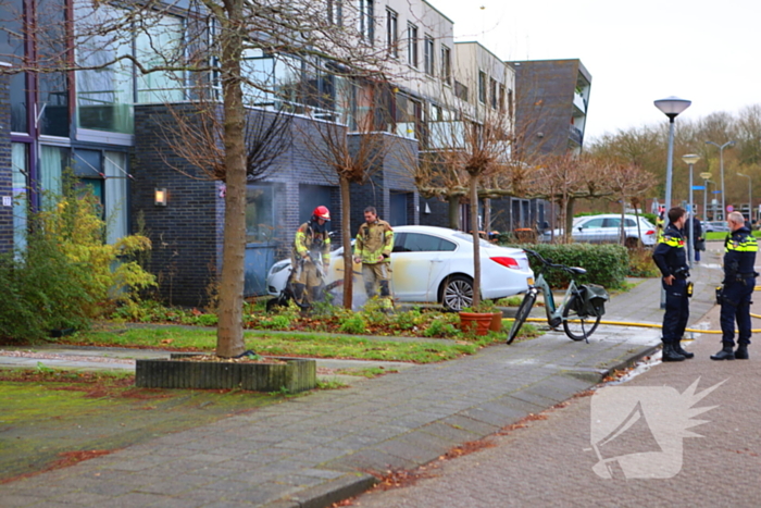 Scooter gaat in vlammen op