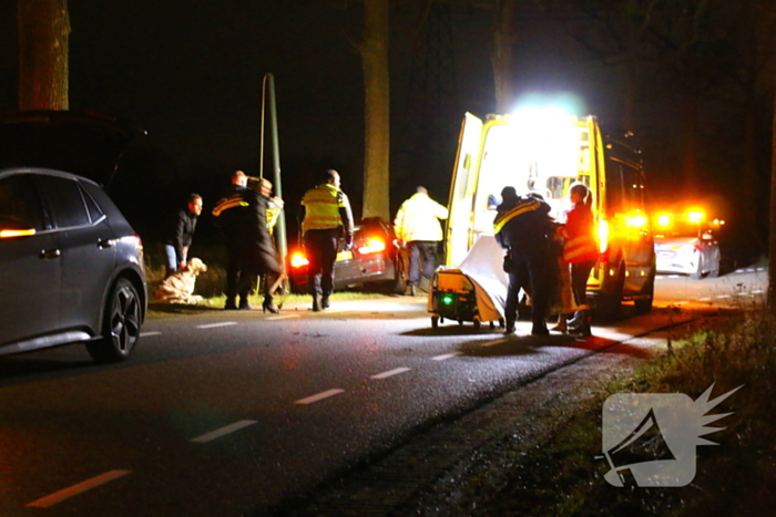 Persoon naar ziekenhuis na eenzijdig ongeval met boom