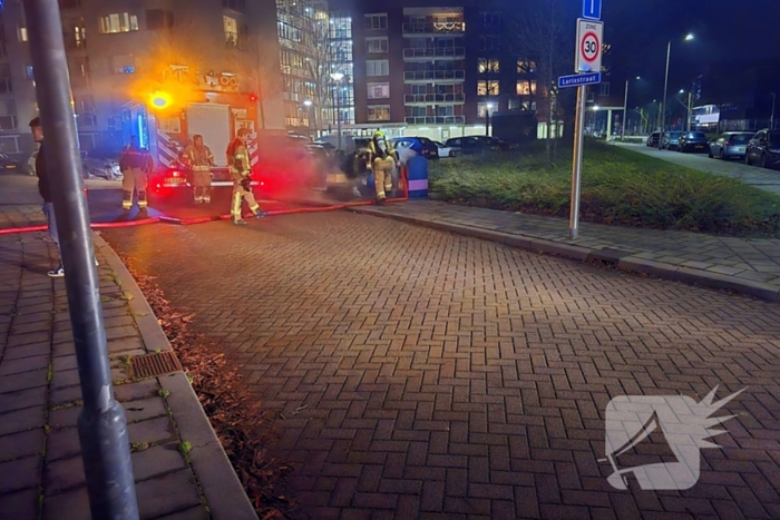 Container brand zorgt voor flinke rookontwikkeling