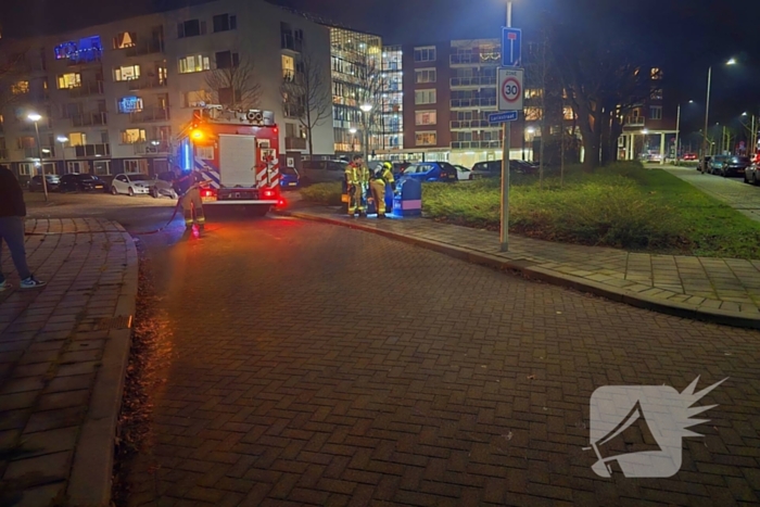 Container brand zorgt voor flinke rookontwikkeling