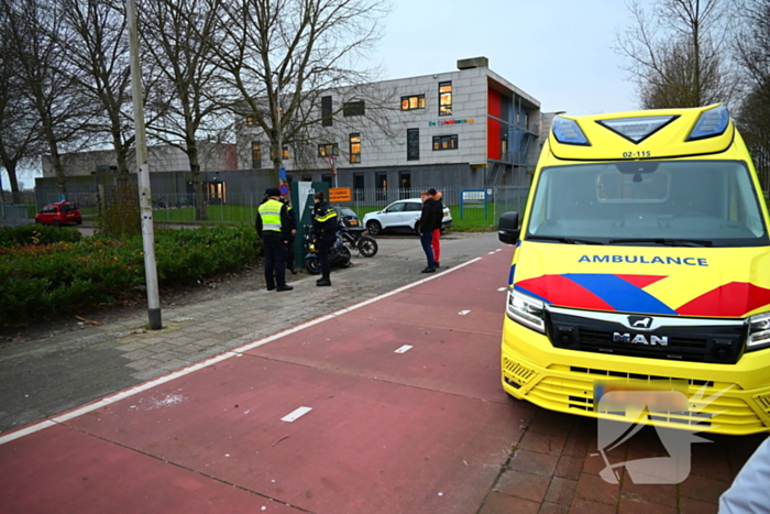 Gewonden bij ongeval tussen fietser en scooter