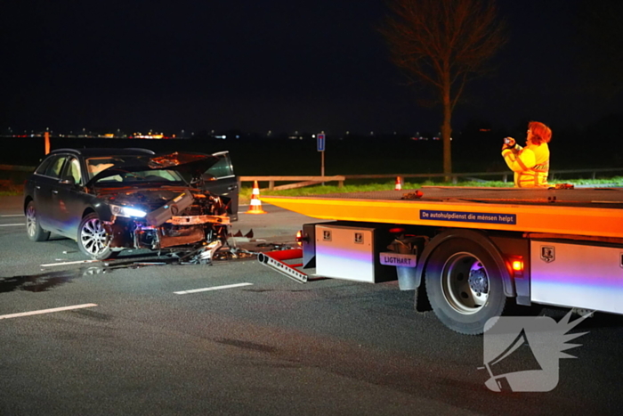 Ongeval veroorzaakt filevorming in dorp