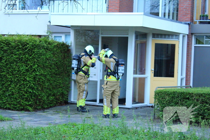 Brandweer doet metingen naar koolstofmonoxide