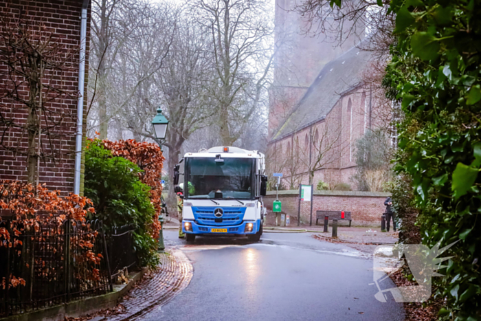 Brand in motor van vrachtwagen