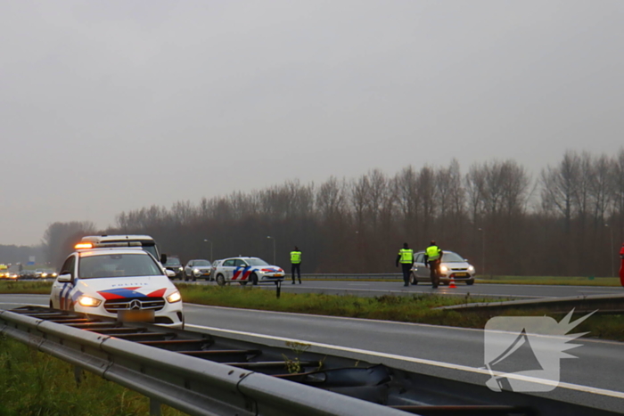 Snelweg afgesloten wegens hulp aan paard