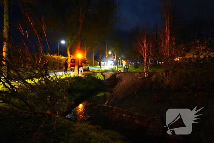 Oldtimer ramt boom en belandt in sloot bij crash