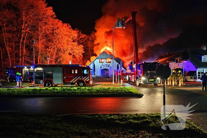 Uitslaande brand verwoest pannenkoekenrestaurant