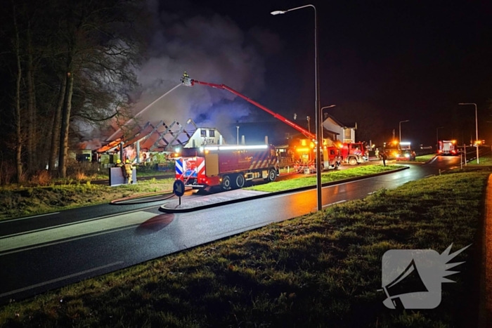 Uitslaande brand verwoest pannenkoekenrestaurant