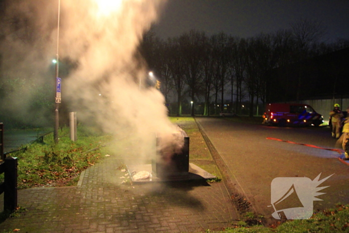 Brand in ondergrondse container gedoofd