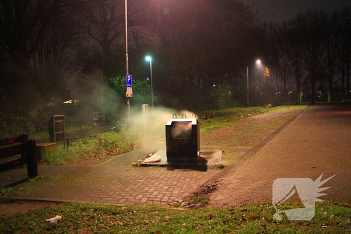 Brand in ondergrondse container gedoofd