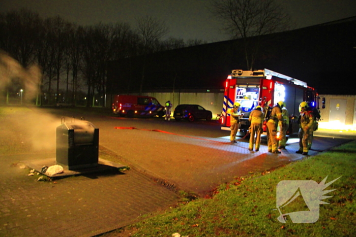 Brand in ondergrondse container gedoofd