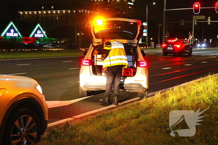 Auto's komen in botsing op N201