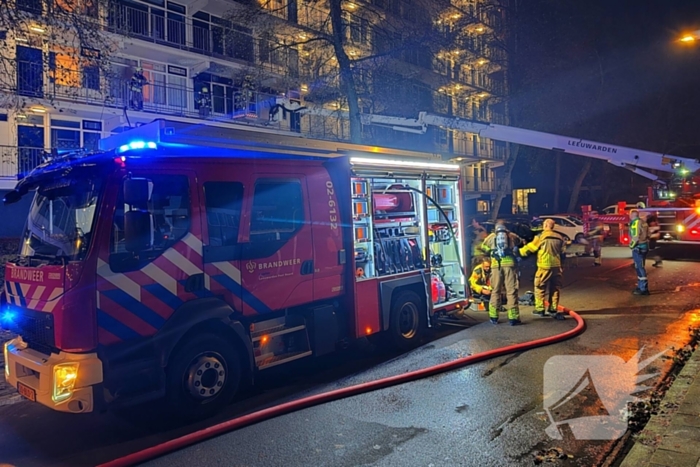 Uitslaande brand in flatwoning