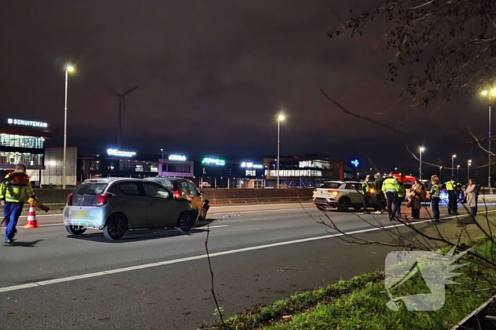 Drie voertuigen betrokken bij kop-staartaanrijding