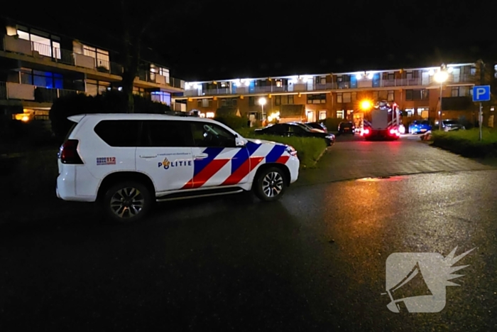 Brand in achtertuin van woning